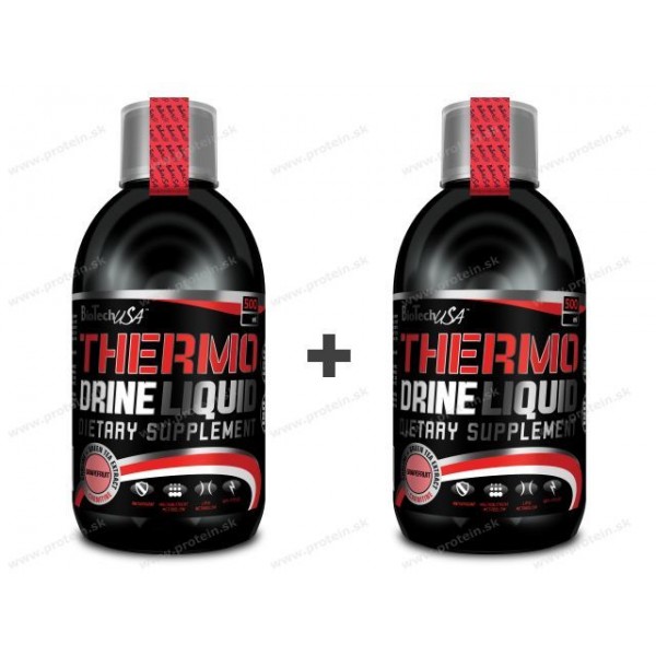 1+1 Zadarmo: Thermo Drine Liquid - Biotech USA - Grep / 500ml+500ml