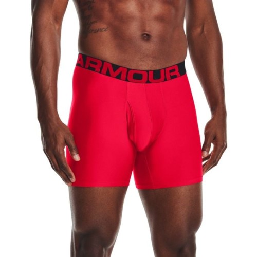 Boxerky Tech 6 in 2 Pack Red - Under Armour