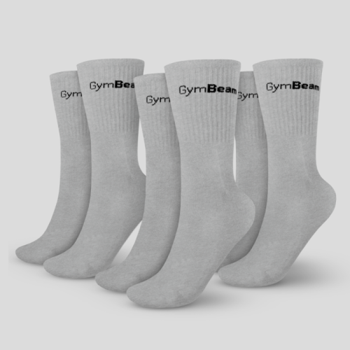 Ponožky 3/4 Socks 3Pack Grey - GymBeam