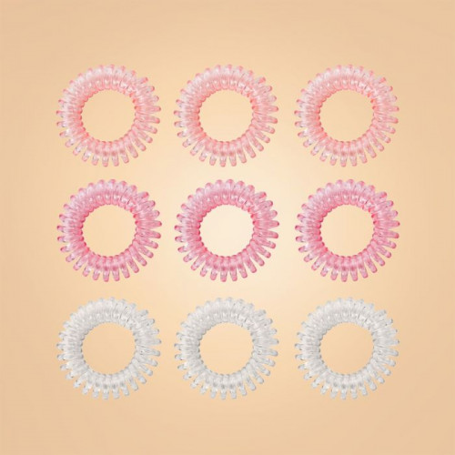 Set špirálových gumičiek do vlasov pink - BeastPink