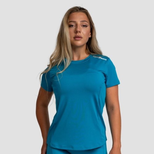 Dámske športové tričko Limitless Aquamarine - GymBeam